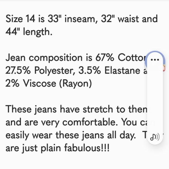 NEW L&B BELL BOTTOM JEANS WITH LEG INSERT. FABULOUS JEANS! - Picture 4 of 4